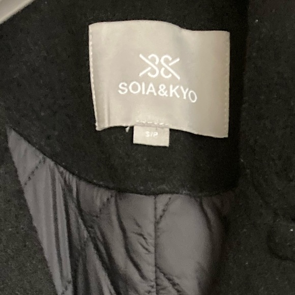 BNWT Soia Kyo Classic Wool Coat - Picture 7 of 8